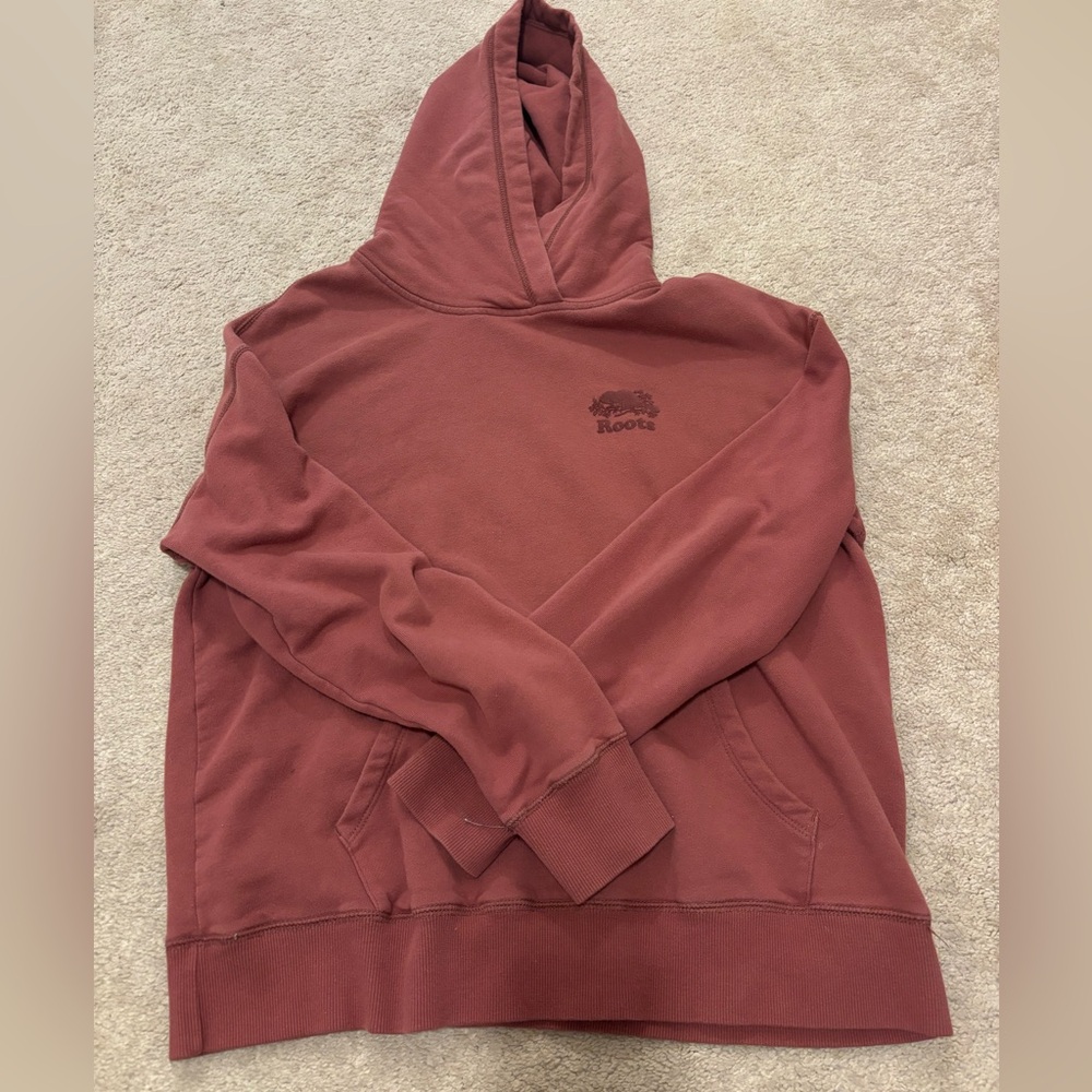 Roots Burgundy Hoodie